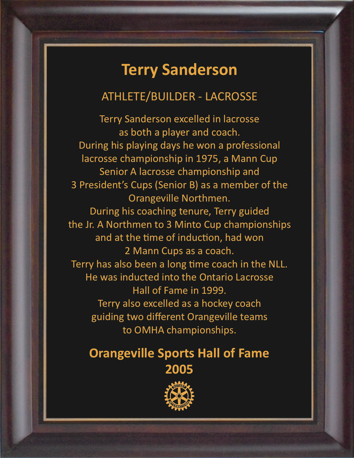 Terry Sanderson 2005
