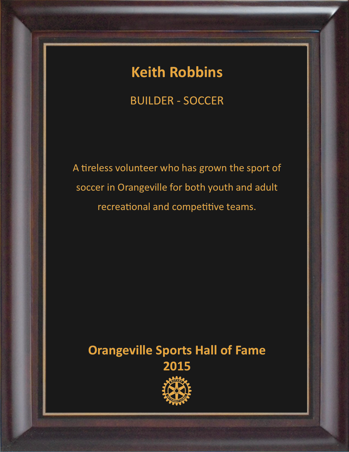 Keith Robbins 2015 Inductee