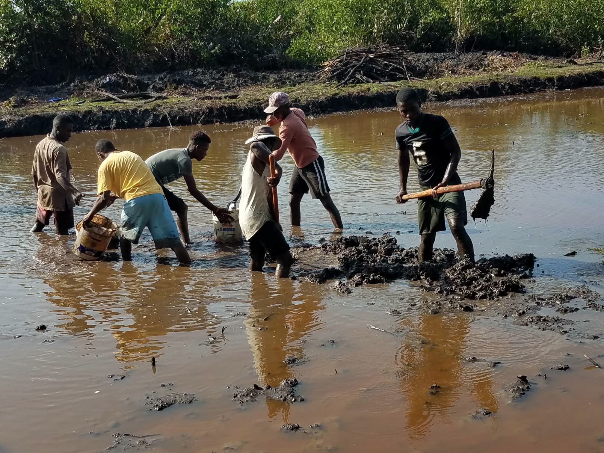 Haiti Fish Pond Build