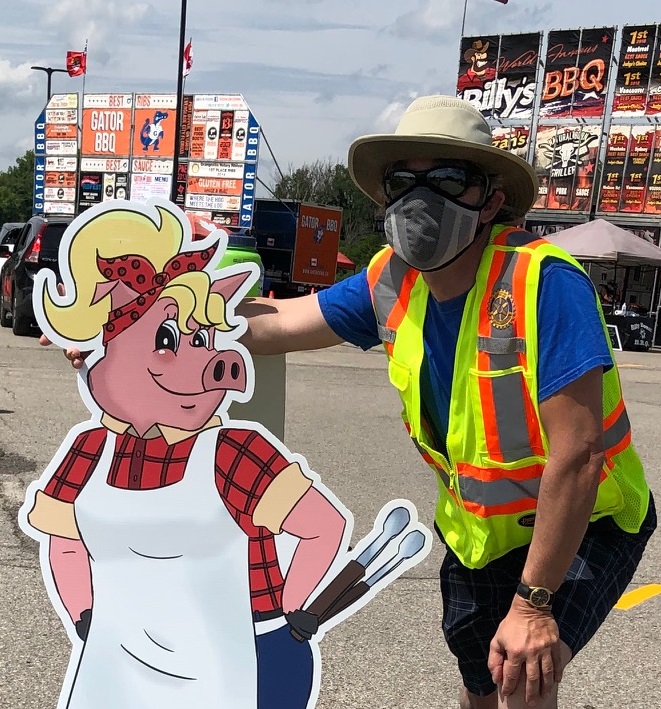 Our Mascot wanted a photo with our Traffic Controller