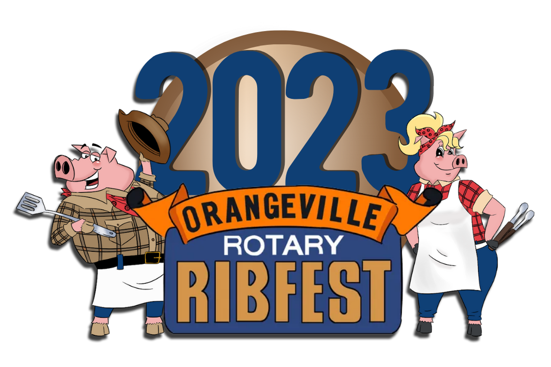 2022 Orangeville Rotary Ribfest logo
