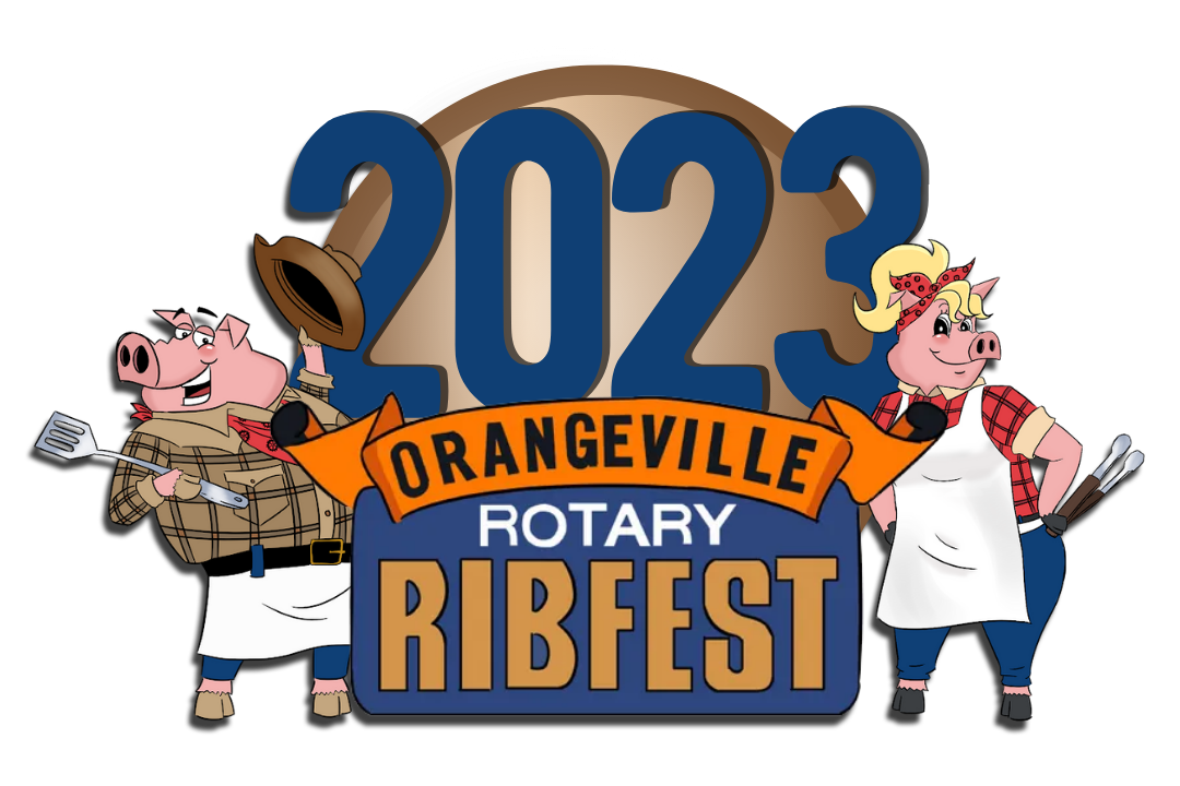 2022 Orangeville Rotary Ribfest logo