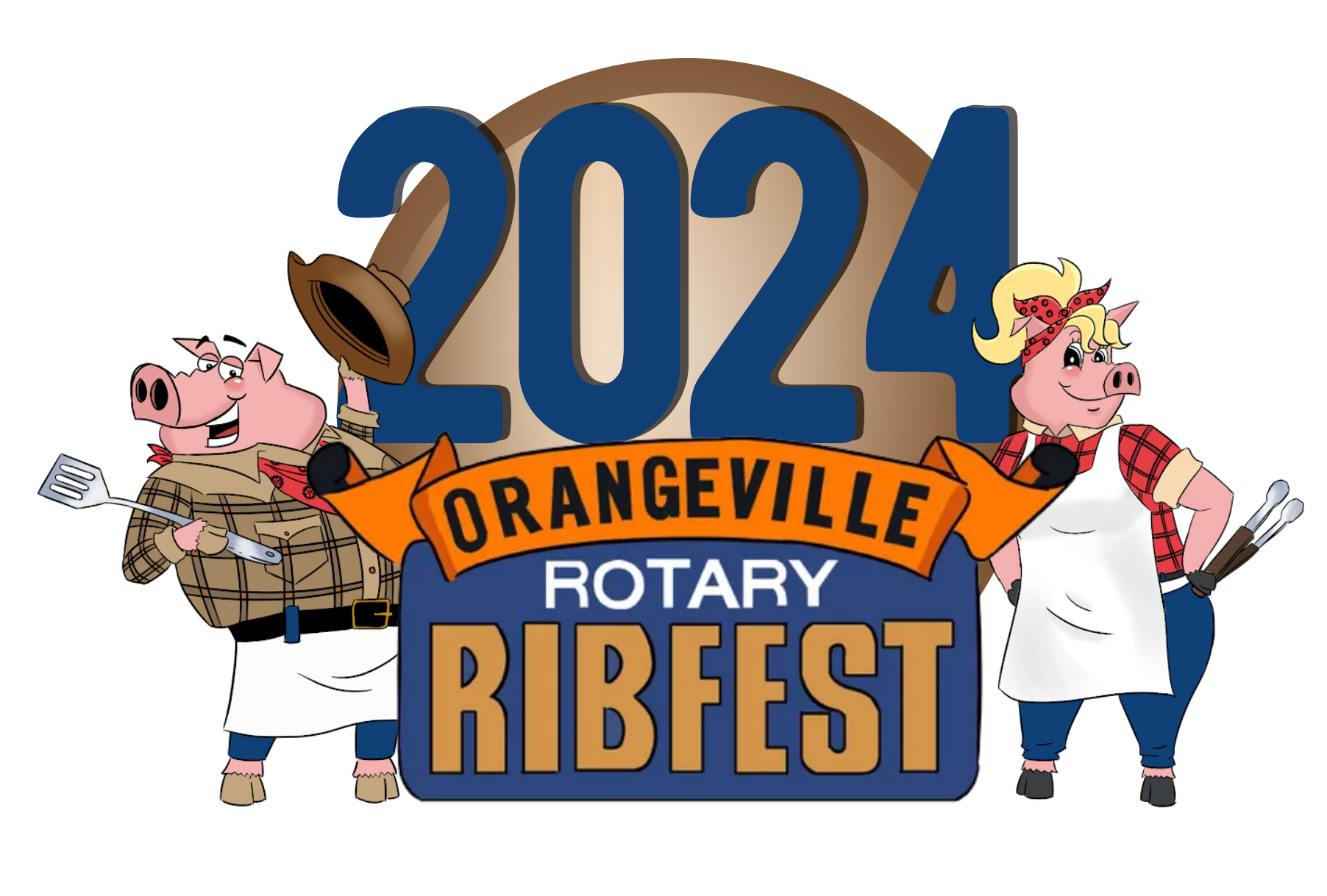 2022 Orangeville Rotary Ribfest logo