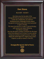 Dan Stone 2009 Hall of Fame Plaque